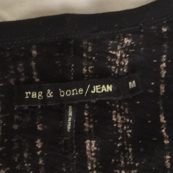 Rag n Bone black and beige top - Picture 3 of 4